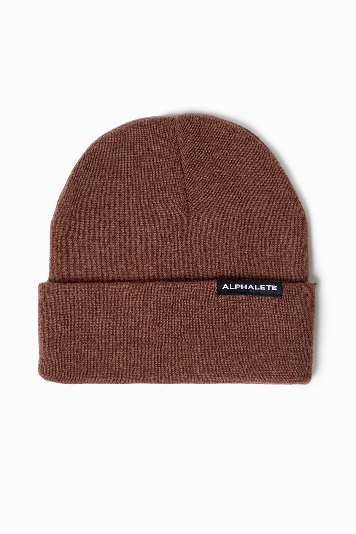 Alphalete Bawełniane Knit Beanie Bourdeaux | 29317-PJSV