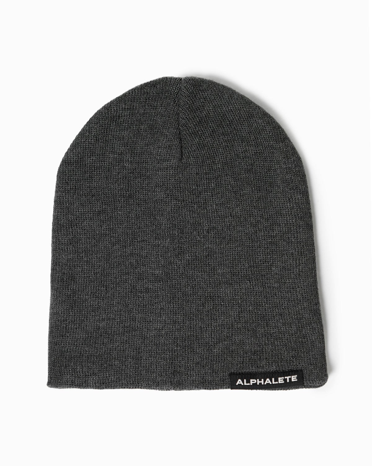 Alphalete Bawełniane Knit Beanie Charcoal | 39742-NYMW