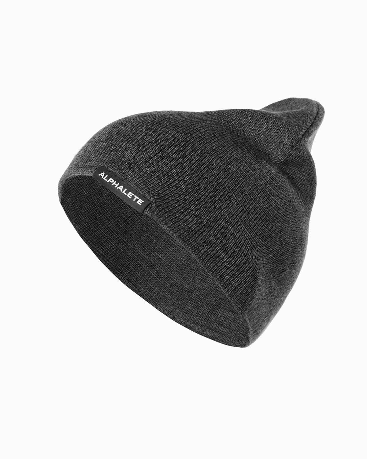 Alphalete Bawełniane Knit Beanie Charcoal | 39742-NYMW