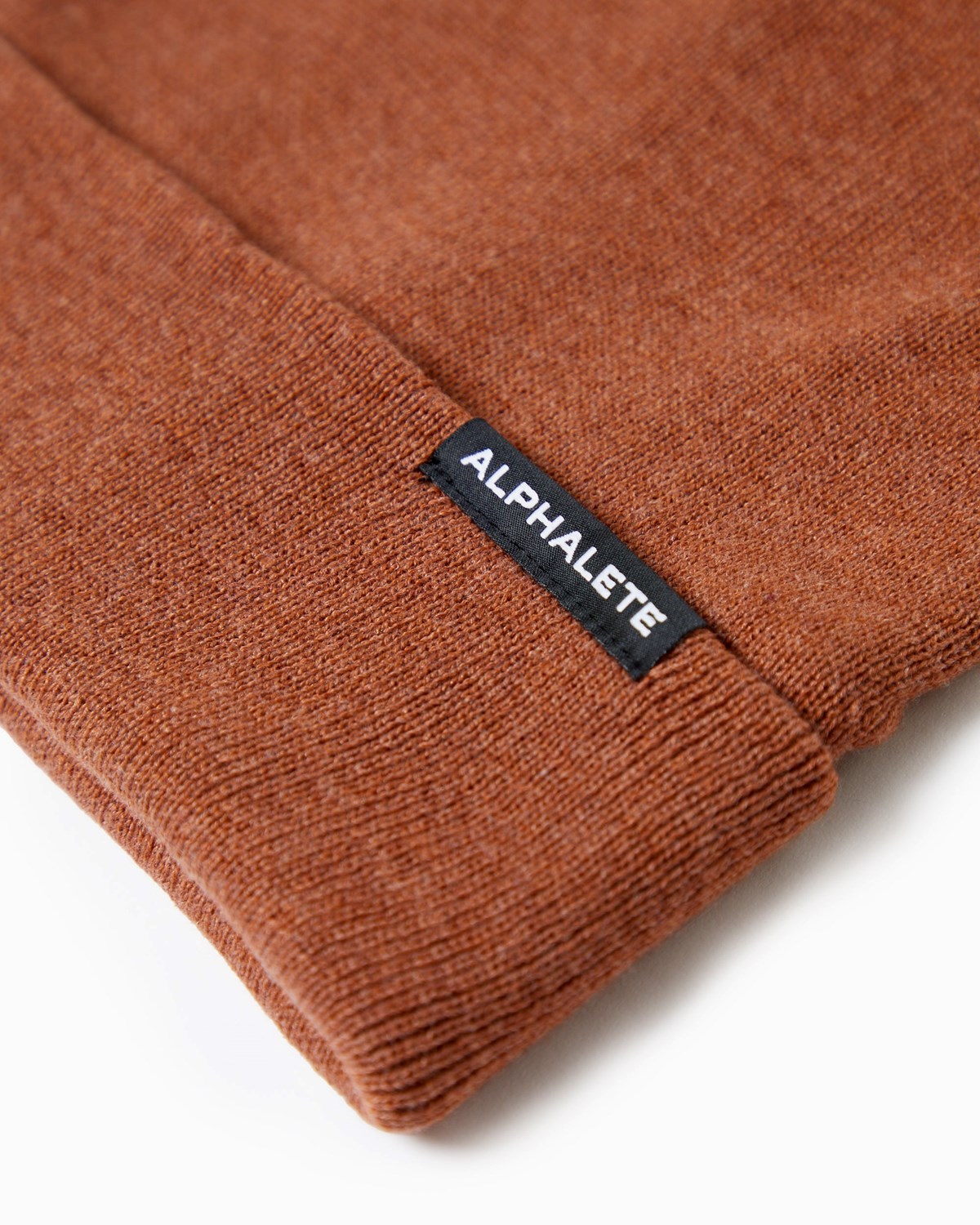 Alphalete Bawełniane Knit Beanie Clay | 65423-PJNS