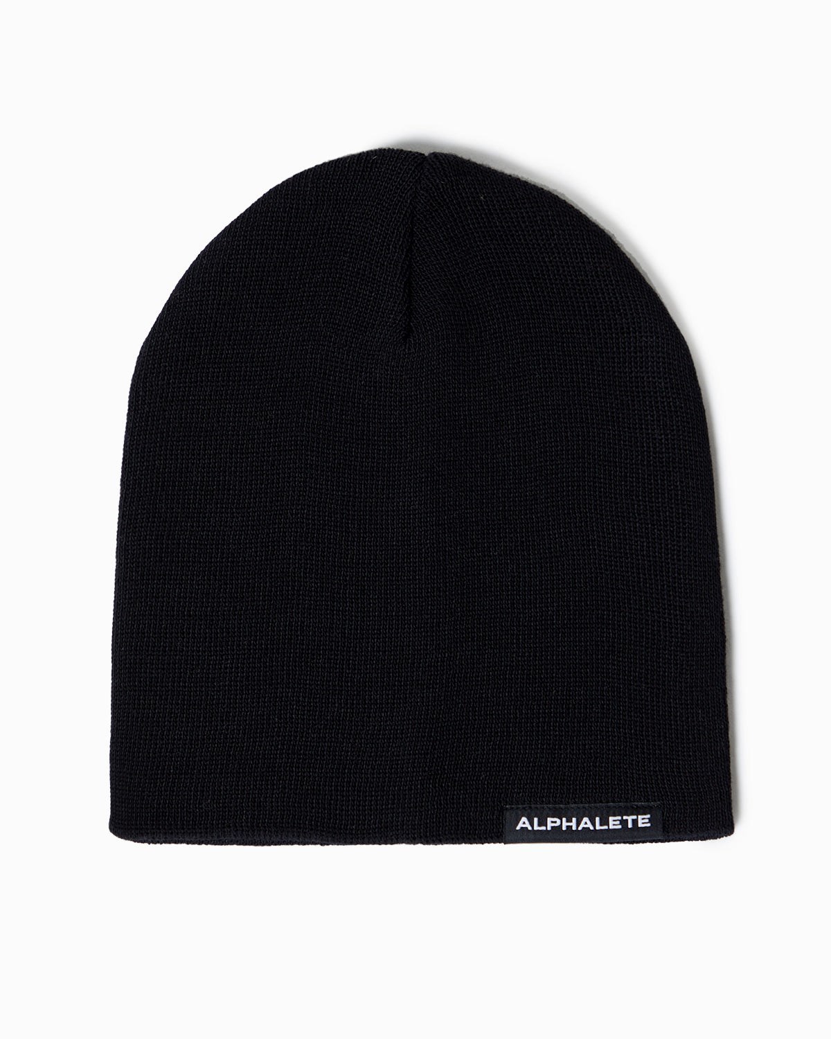 Alphalete Bawełniane Knit Beanie Czarne | 49135-MOQU