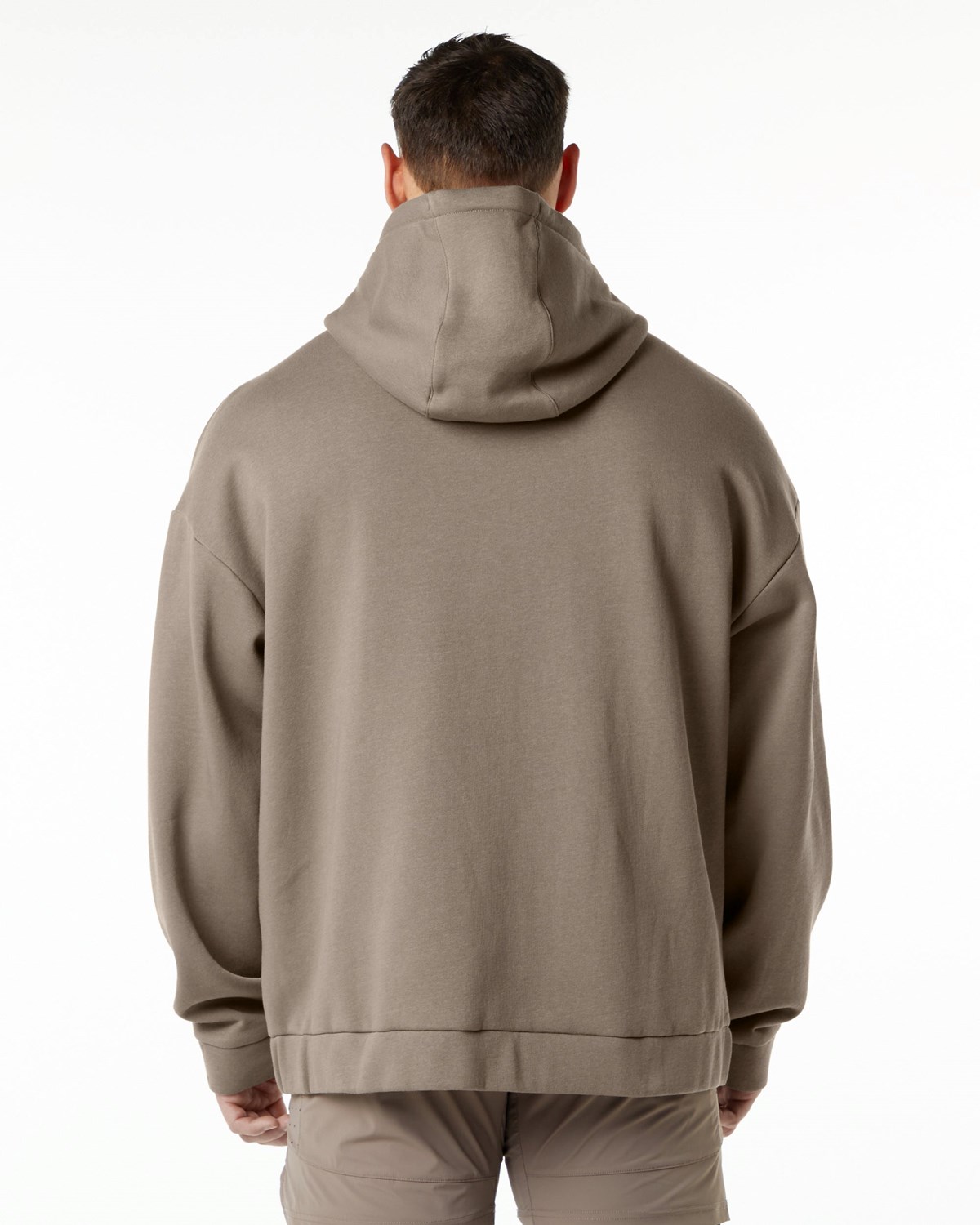 Alphalete Brushed Fleece Full-Zip Hoodie Mocha | 83019-WATE