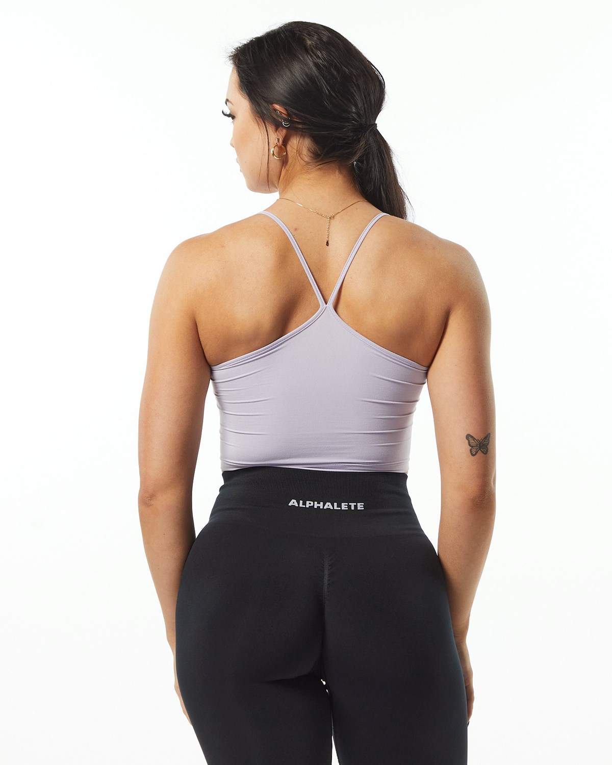 Alphalete Camisole Y-Back Crop Tank Lilac | 03418-VICT