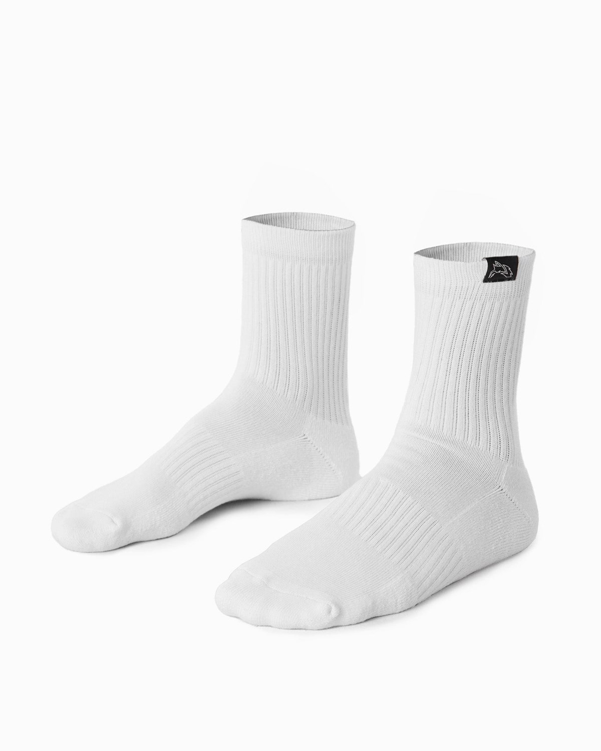 Alphalete Crew Sock Białe | 56923-QXGP