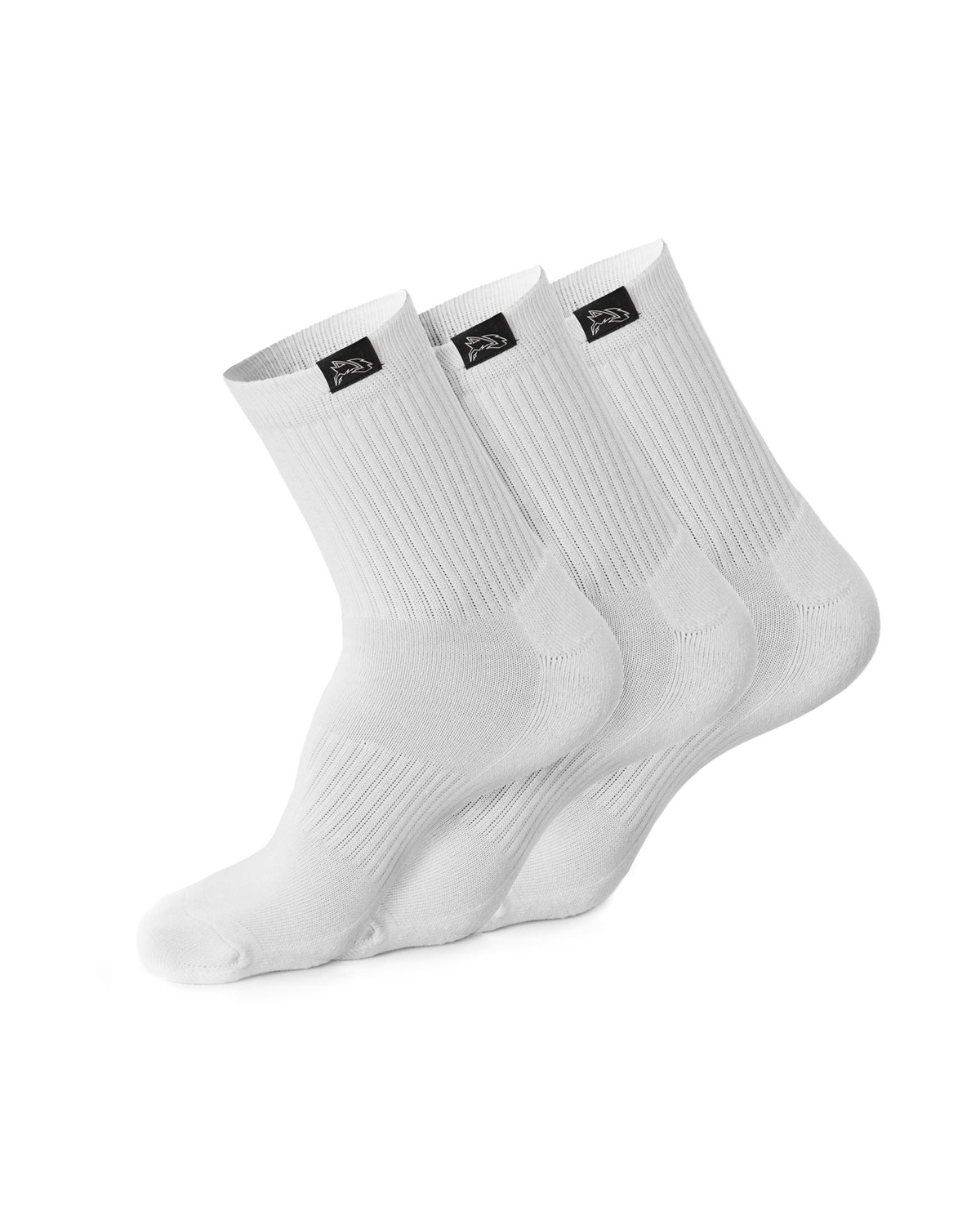 Alphalete Crew Sock Białe | 56923-QXGP