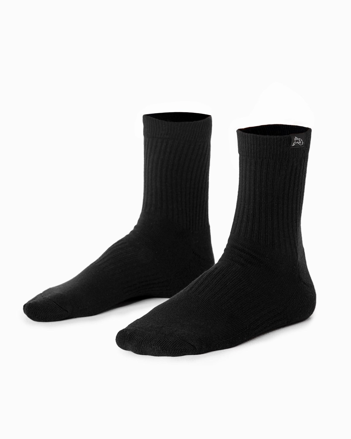 Alphalete Crew Sock Czarne | 94872-VYKH