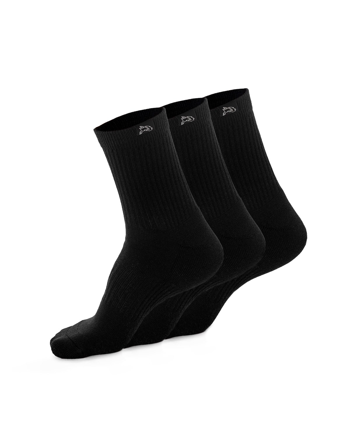 Alphalete Crew Sock Czarne | 94872-VYKH