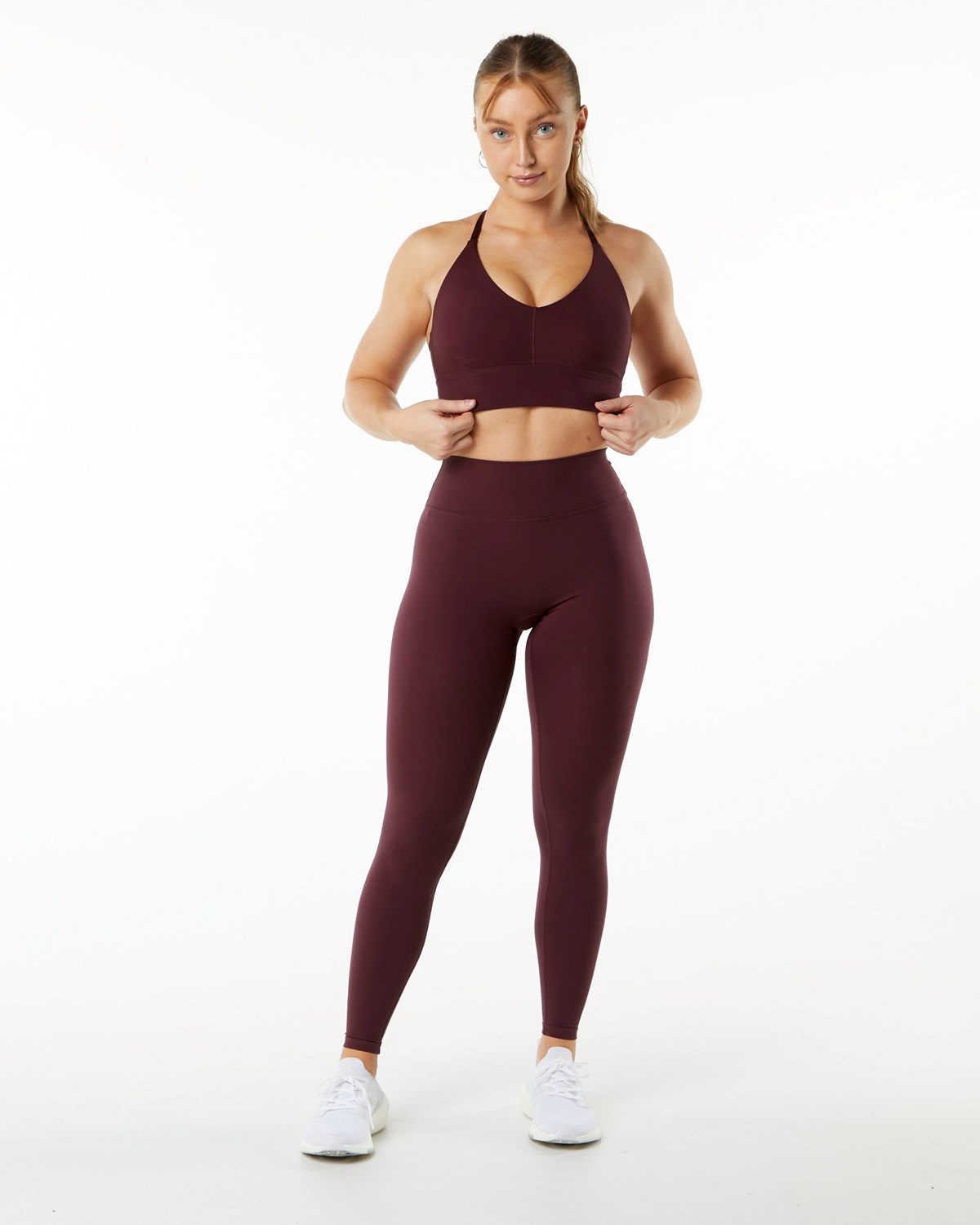 Alphalete Double Brushed All-Purpose Legging Czarne | 52476-KNGQ