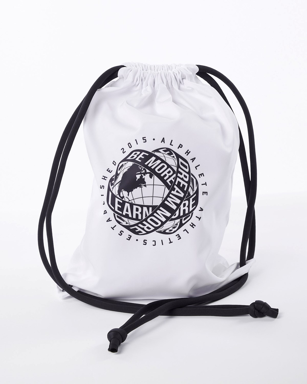 Alphalete Drawstring Bag Białe | 19865-HAOW