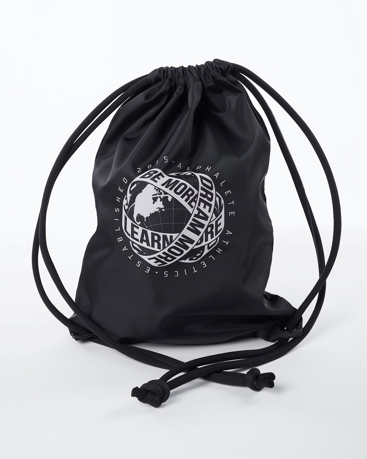 Alphalete Drawstring Bag Czarne | 08934-JWXL