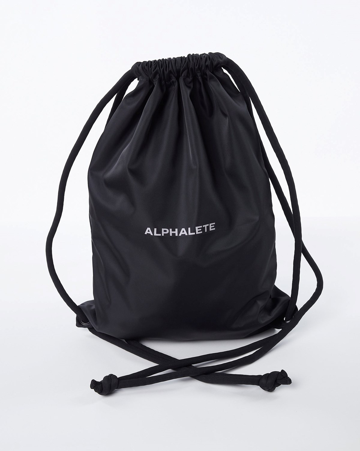 Alphalete Drawstring Bag Czarne | 29470-GLSM