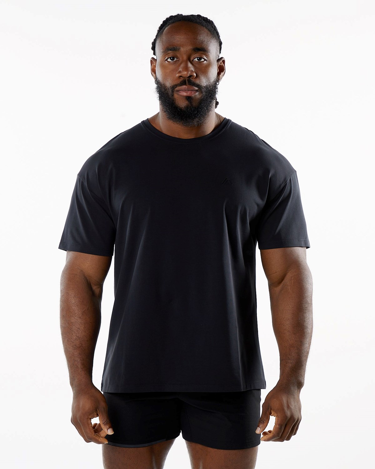 Alphalete Drop Shoulder Tee Blackout | 86592-NFSA