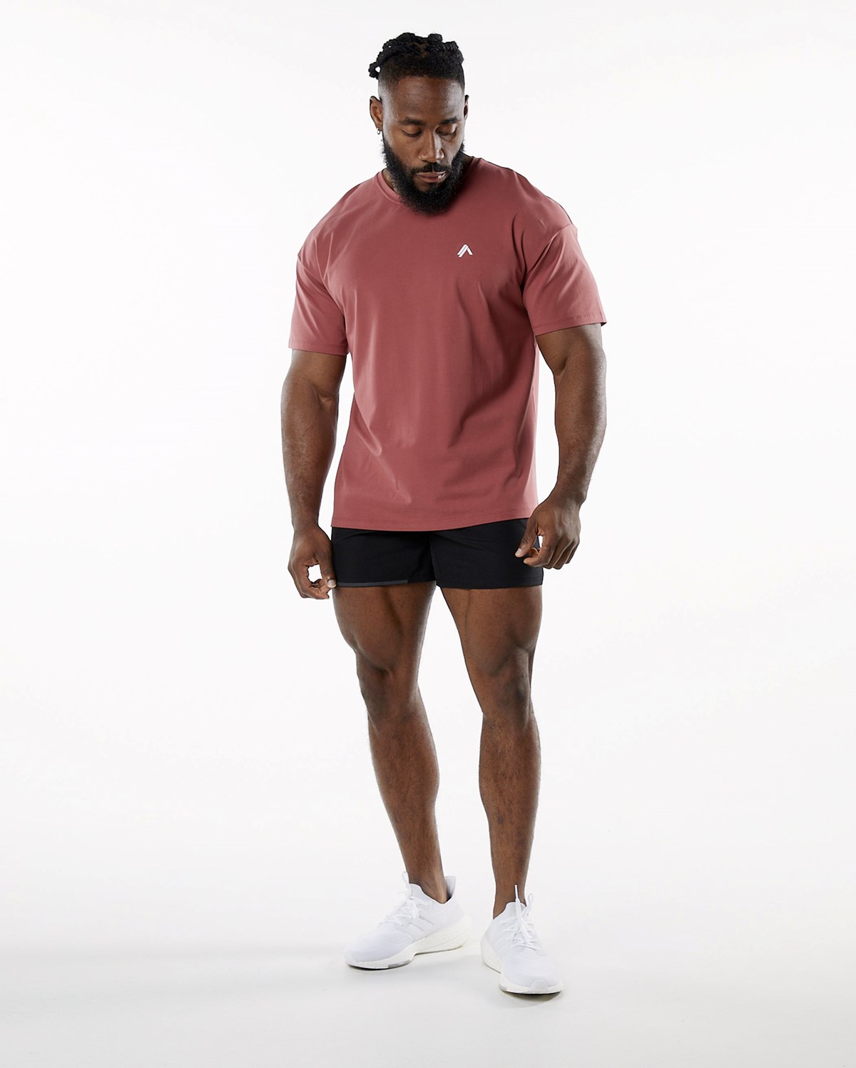 Alphalete Drop Shoulder Tee Gingerbread | 59378-CMYO