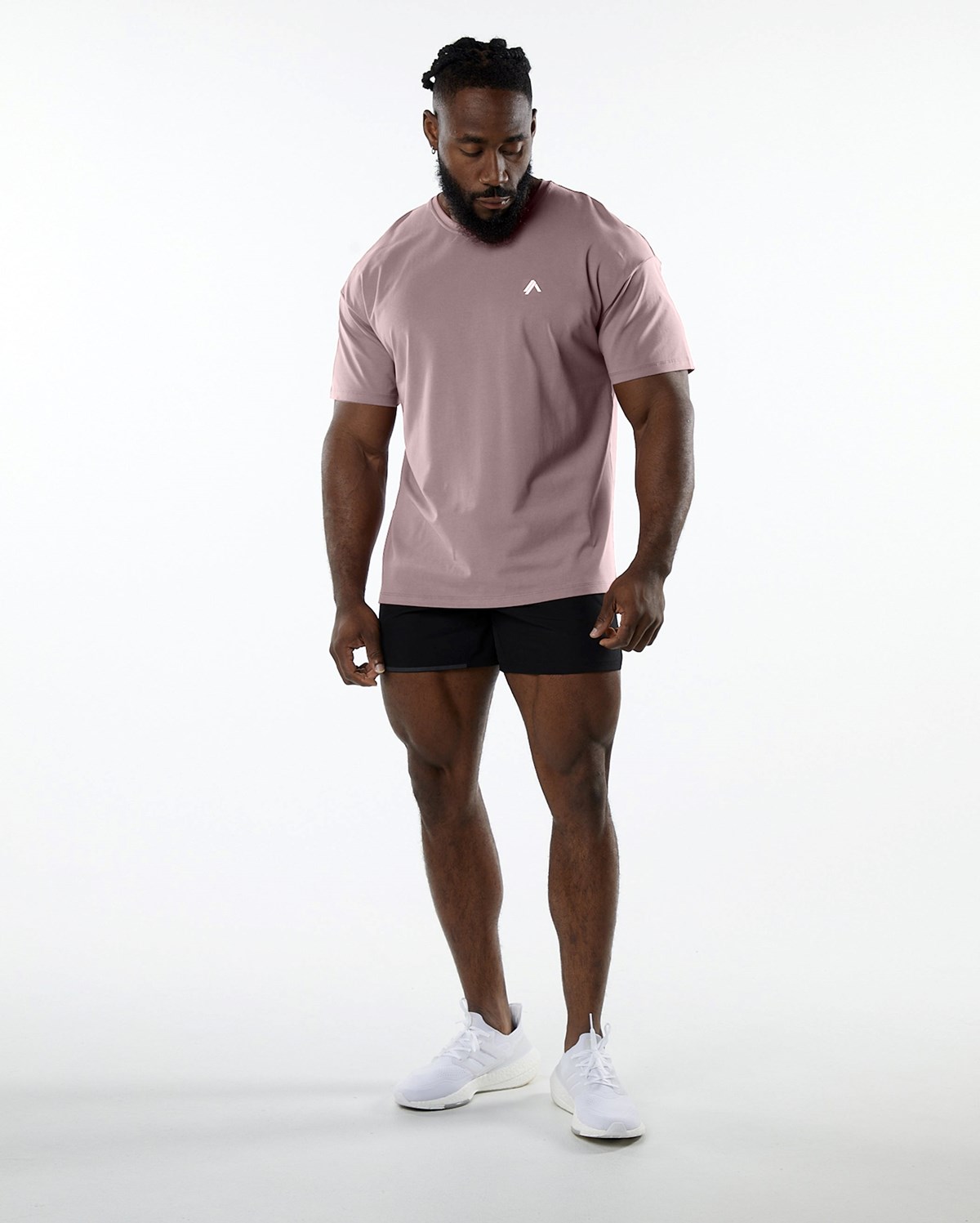 Alphalete Drop Shoulder Tee Mauve | 35197-PMEJ