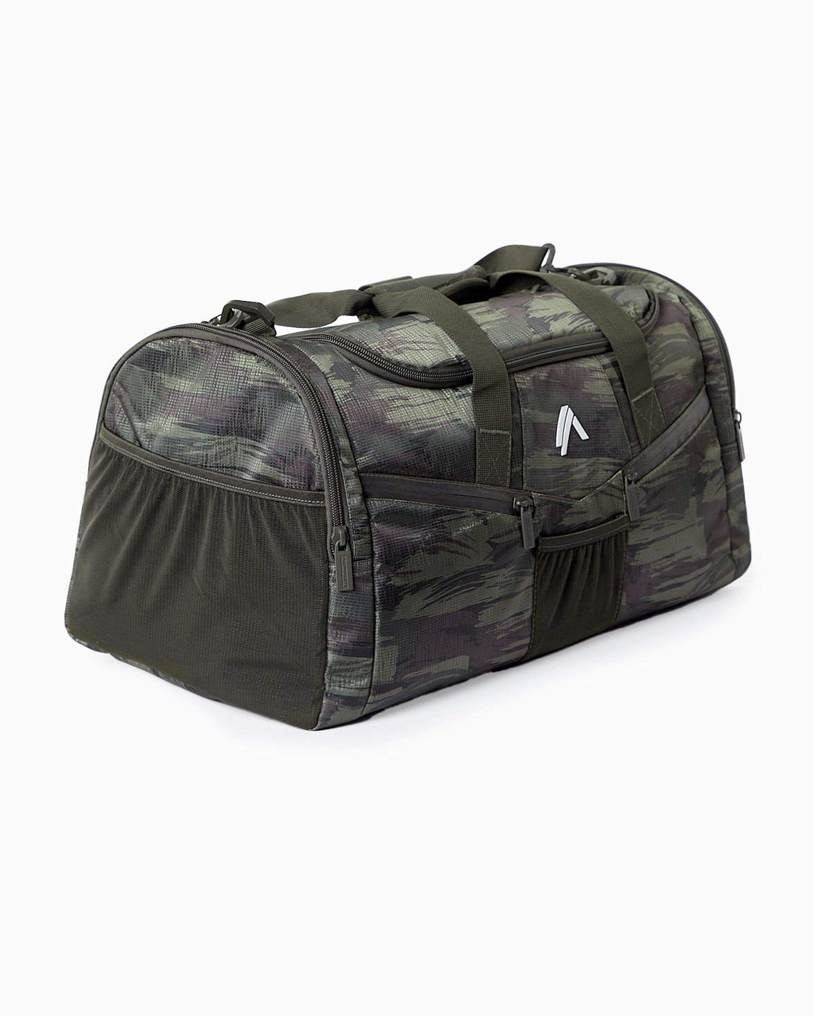 Alphalete Duffel Bag Oliwkowe Camo | 63298-TBLG