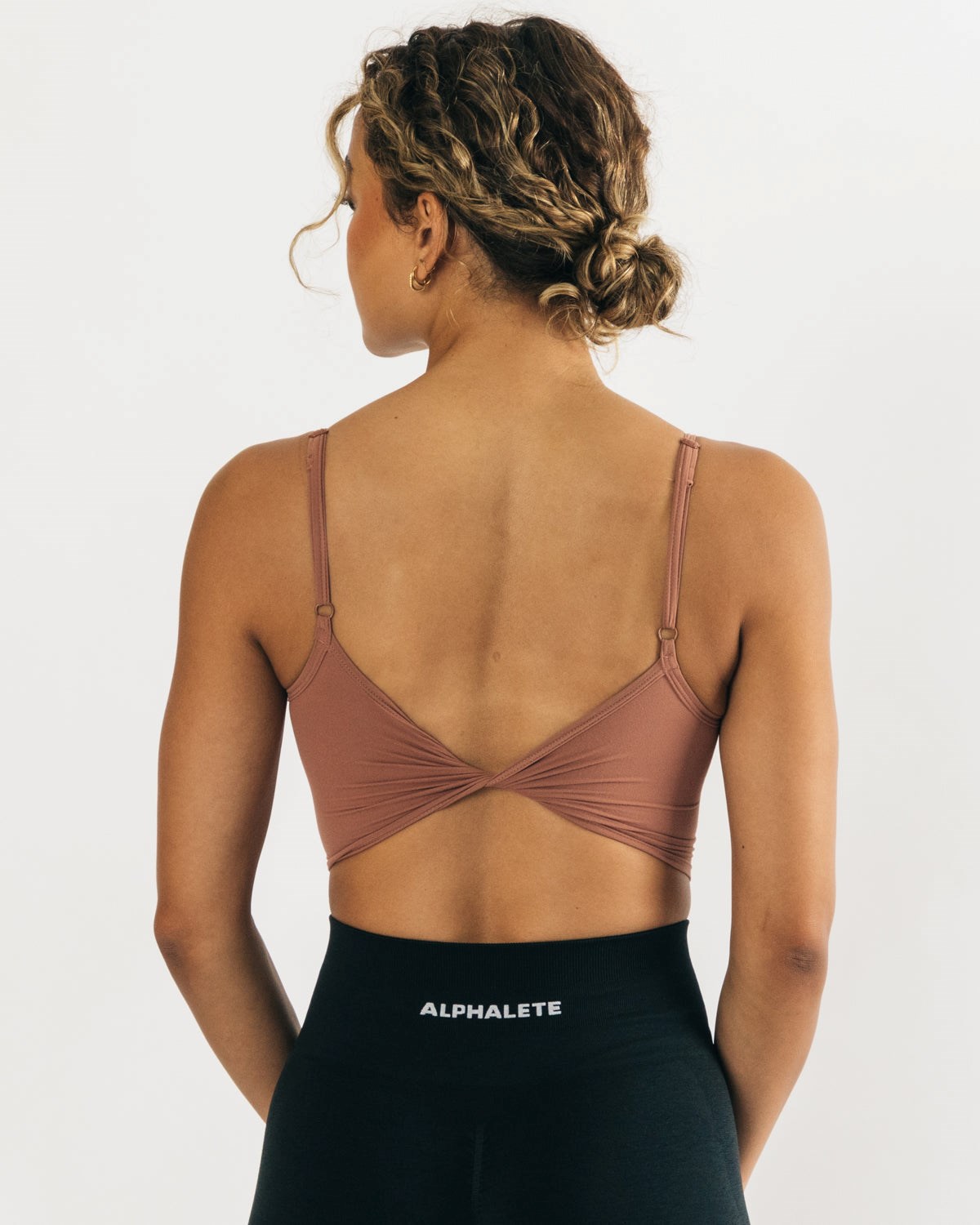 Alphalete Fitted Cropped Tank Blush | 47983-RUWC