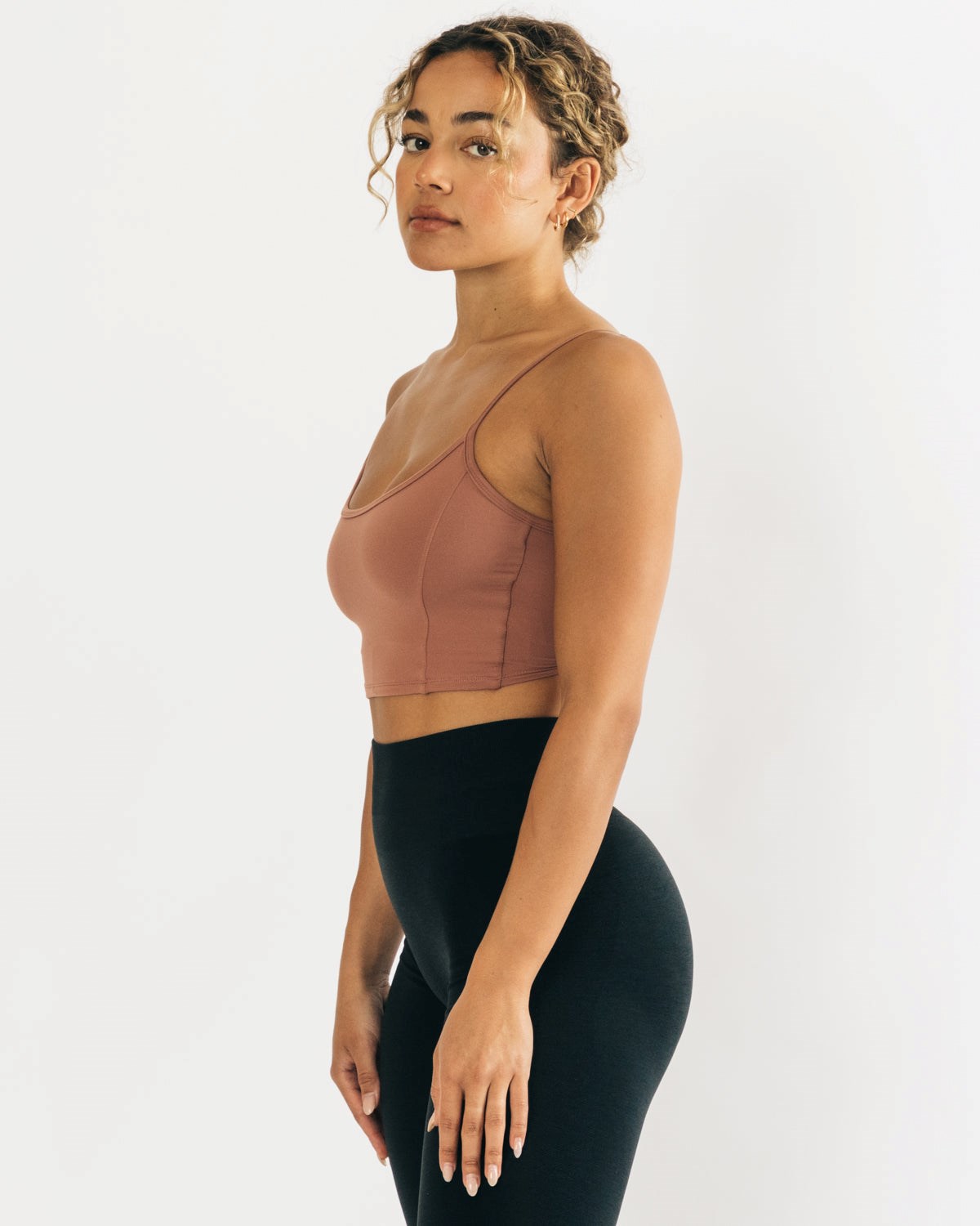 Alphalete Fitted Cropped Tank Blush | 47983-RUWC