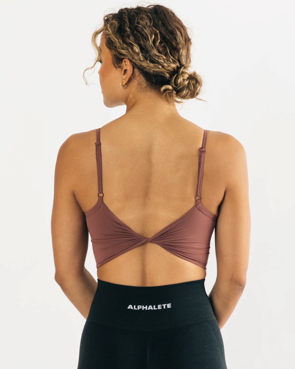 Alphalete Fitted Cropped Tank Mauve | 03547-UCXD