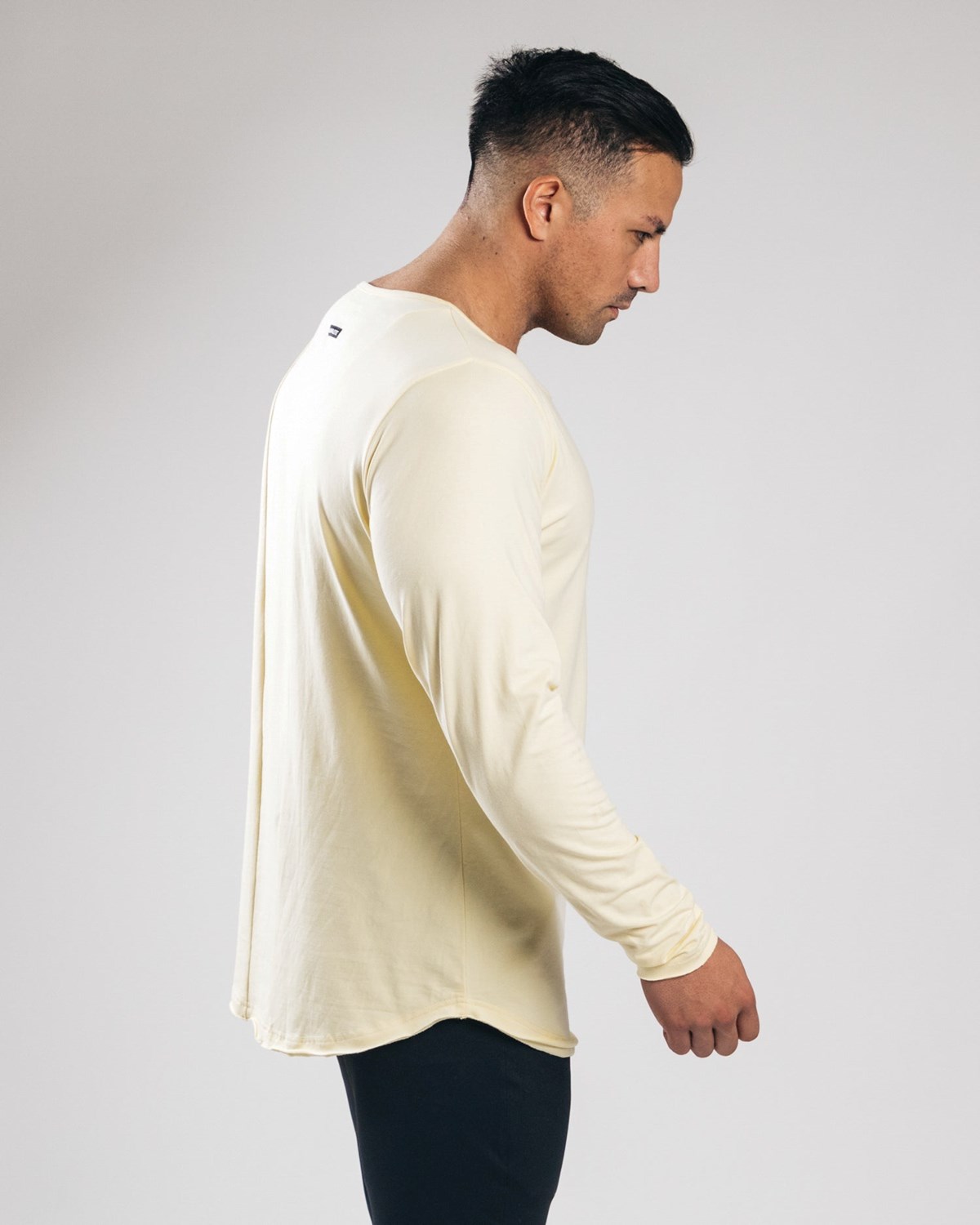 Alphalete Fitted Long Sleeve Sea Salt | 37281-WKPC