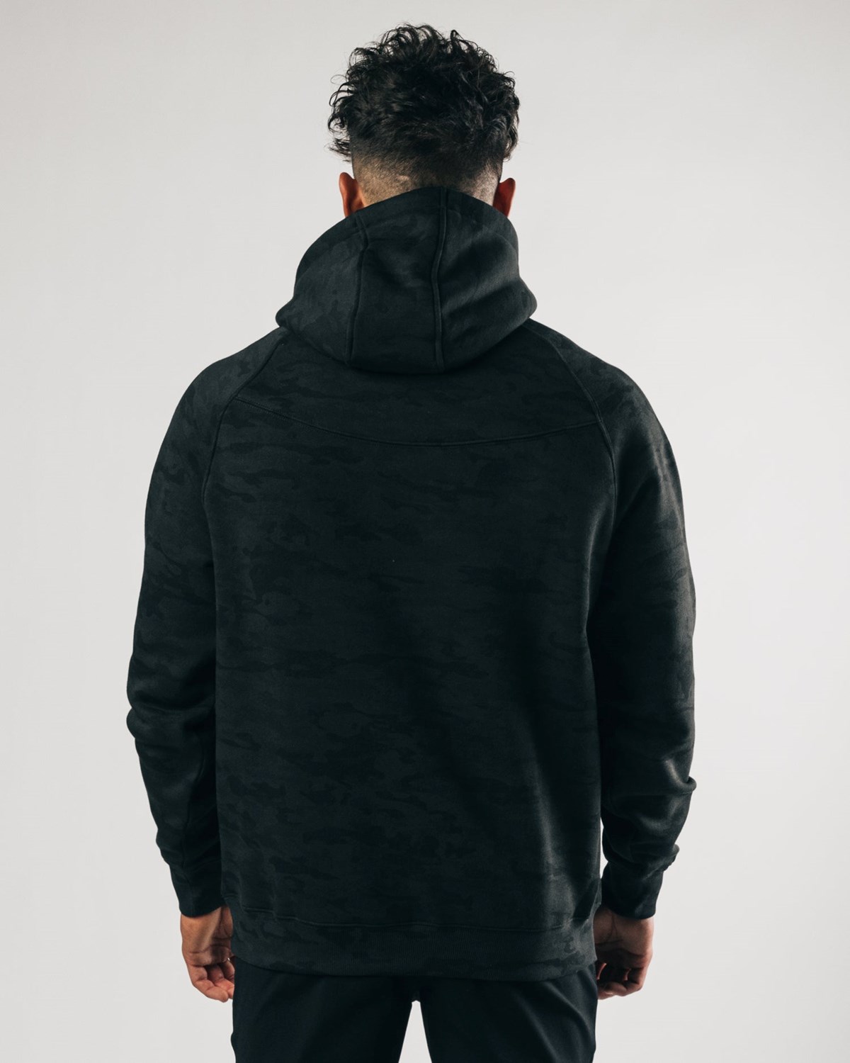 Alphalete Fitted Performance Hoodie Darkest Hour | 50426-VQKN