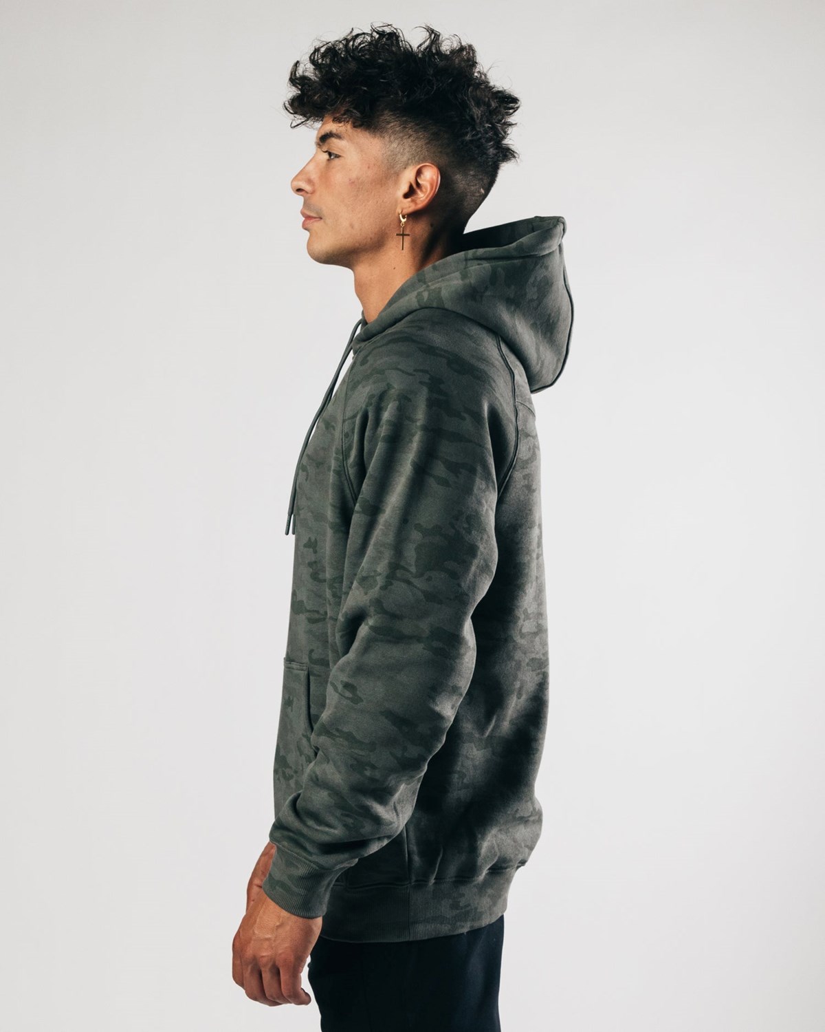 Alphalete Fitted Performance Hoodie Zielone | 15487-AEQH