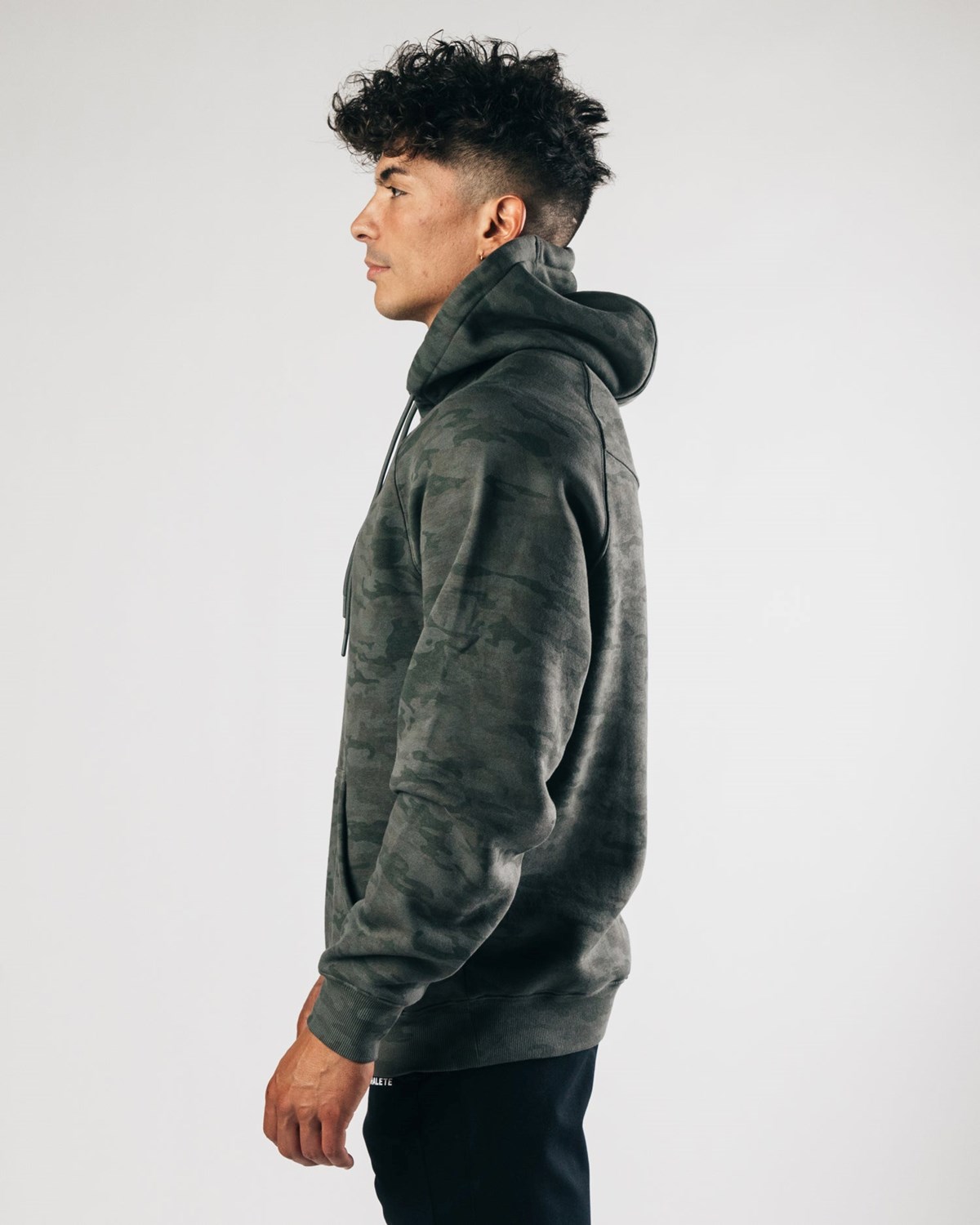 Alphalete Fitted Performance Hoodie Zielone | 98165-EGKJ