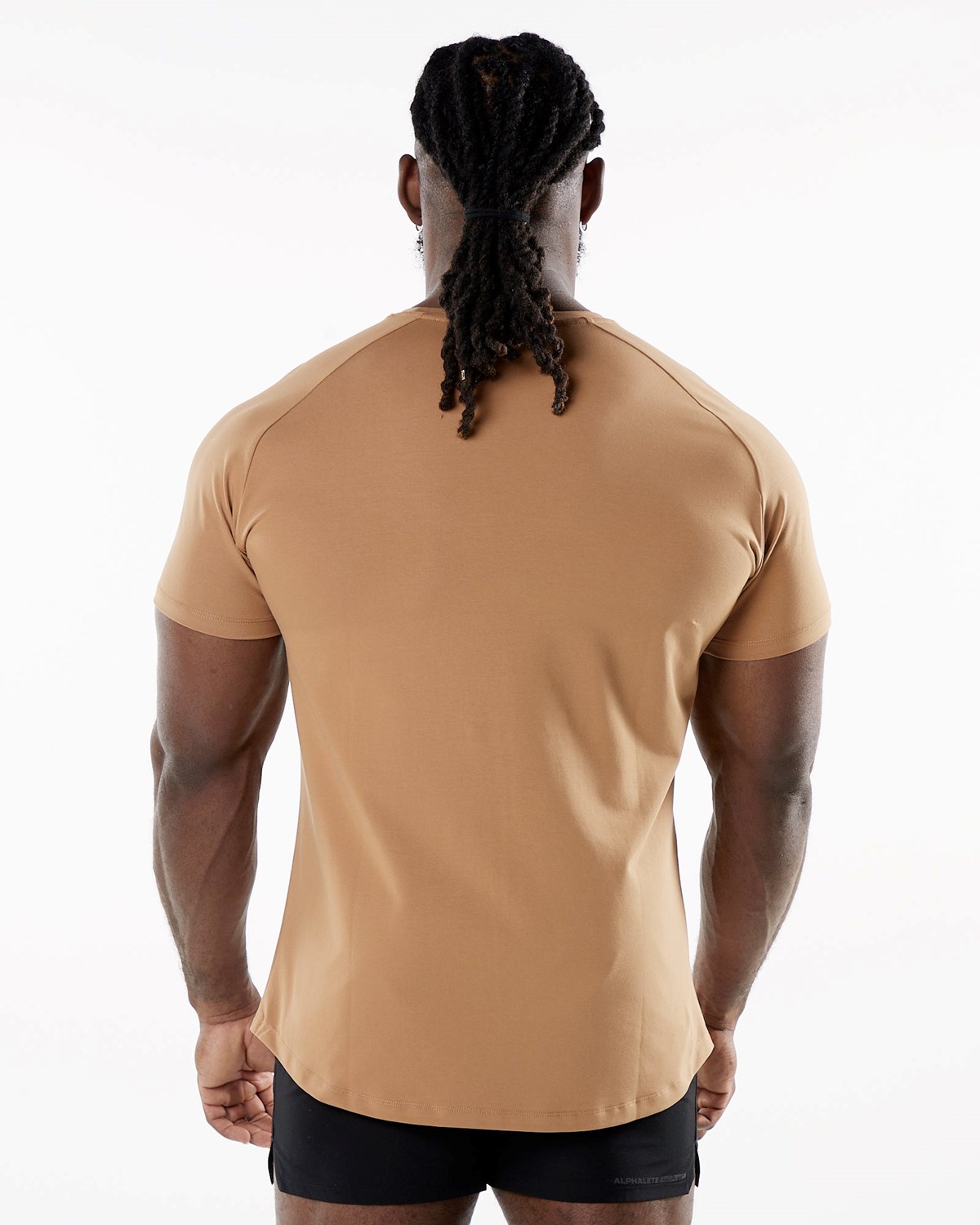 Alphalete Fitted Performance Krótkie Sleeve Rust | 71364-KIPU