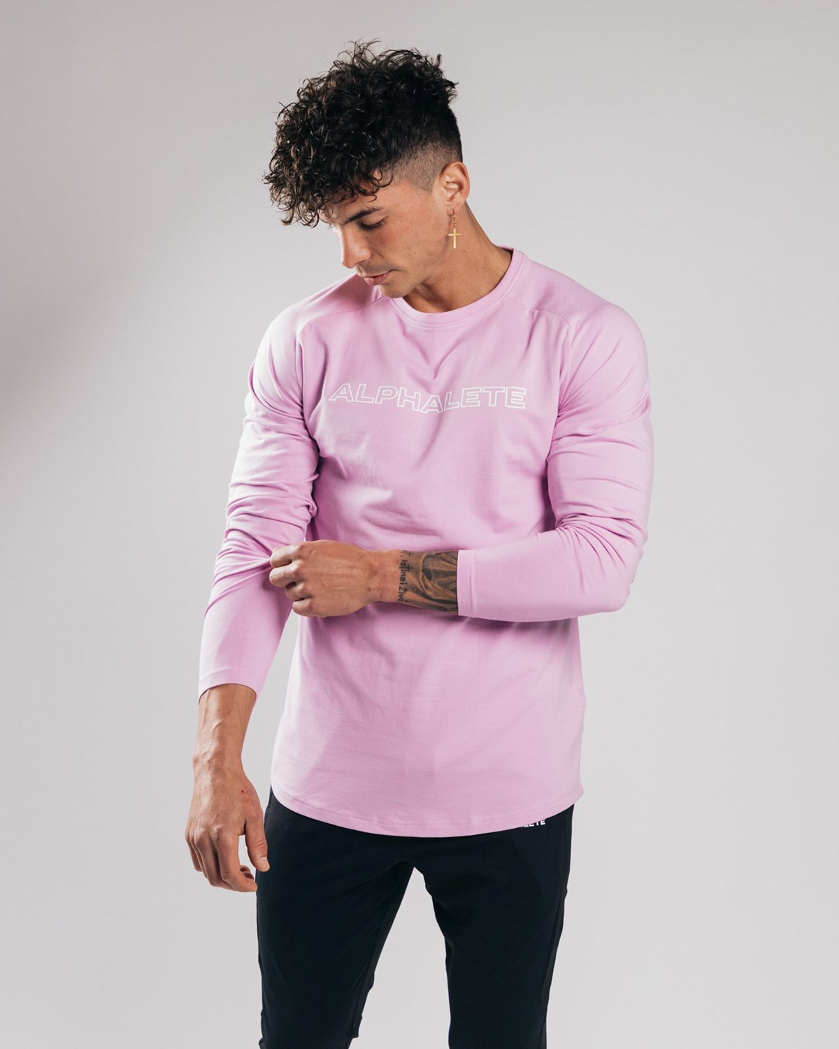 Alphalete Fitted Performance Long Sleeve Bloom | 24167-BNMZ