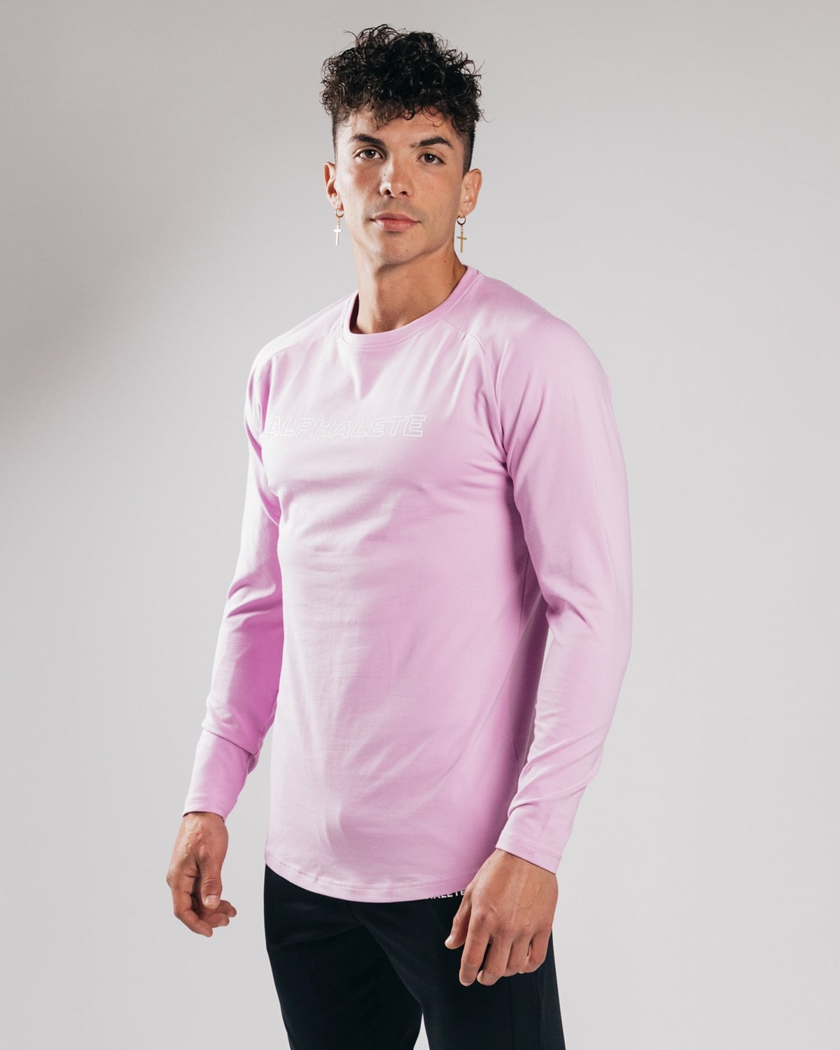 Alphalete Fitted Performance Long Sleeve Bloom | 24167-BNMZ