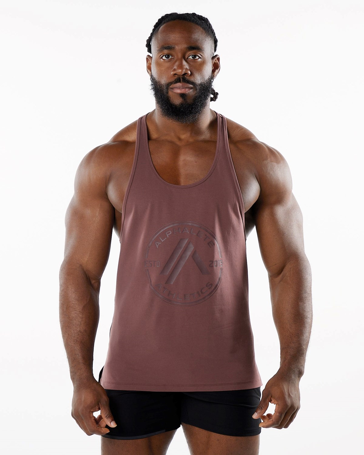 Alphalete Fitted Performance Stringer Merlot | 01584-TFAM