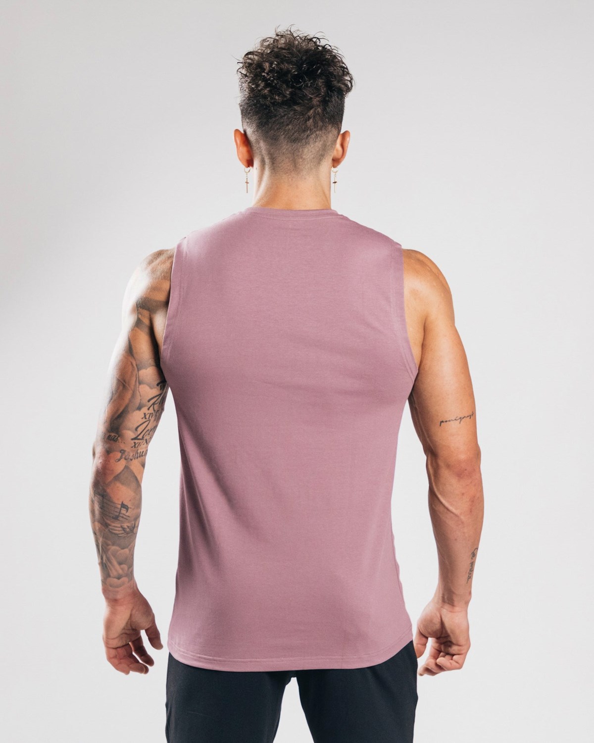 Alphalete Fitted Performance Tank Fioletowe | 94572-GJTK