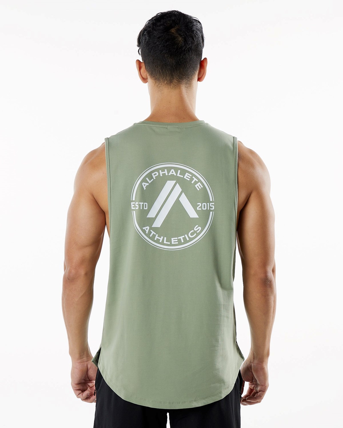 Alphalete Fitted Performance Tank Sage | 37984-GSRX