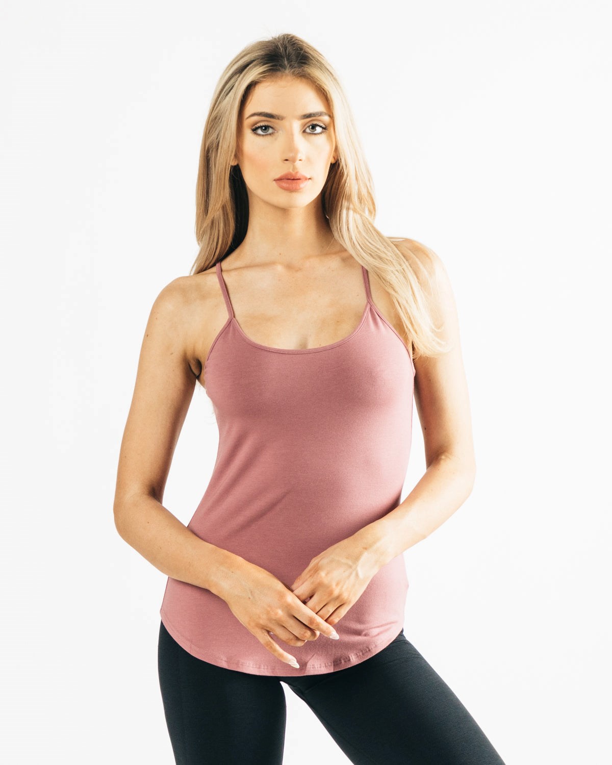 Alphalete Full-Length Premium Tank Cranberry Ice | 23846-IOZP