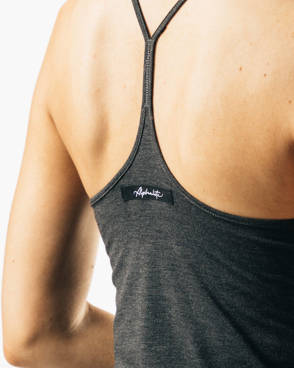 Alphalete Full-Length Premium Tank Czarne | 08156-YMUP