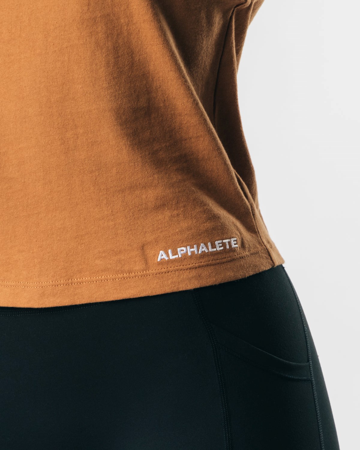 Alphalete Heavy Bawełniane Cutoff Clay | 25304-ZTGW