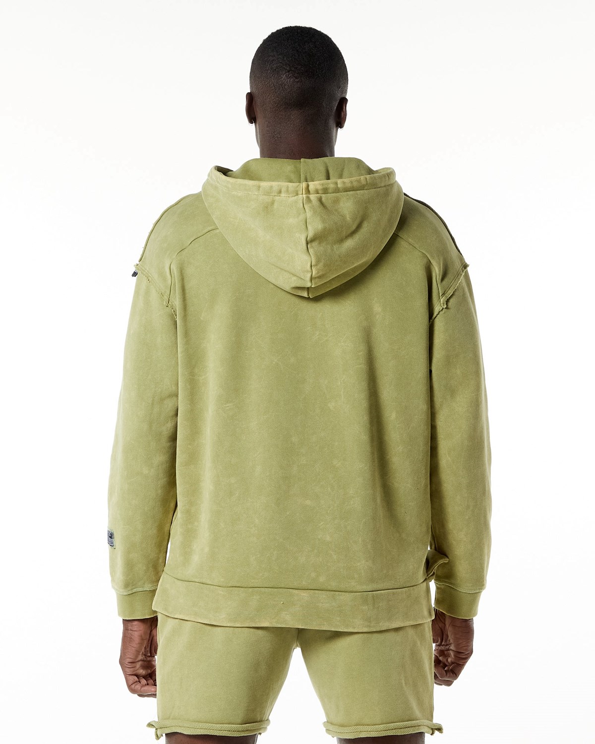 Alphalete Heavyweight Washed Terry Hoodie Zielone | 81653-GURI