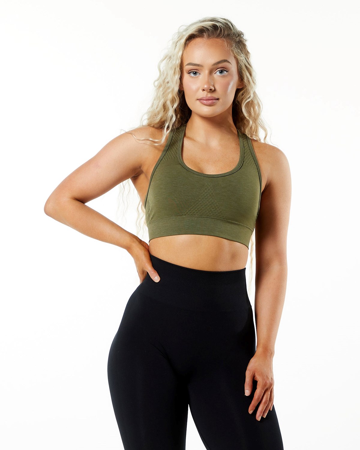 Alphalete High-Impact Seamless Sports Bra Aspen | 46197-JZLH