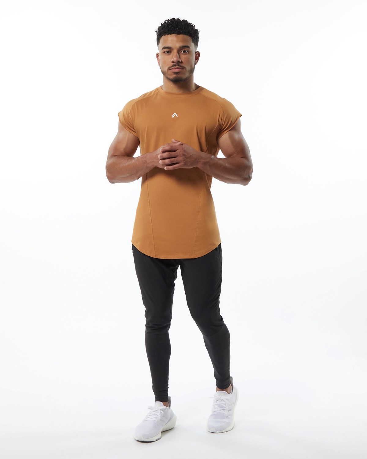 Alphalete High Performance Bez Rękawów Tee Chestnut | 24087-ZULC