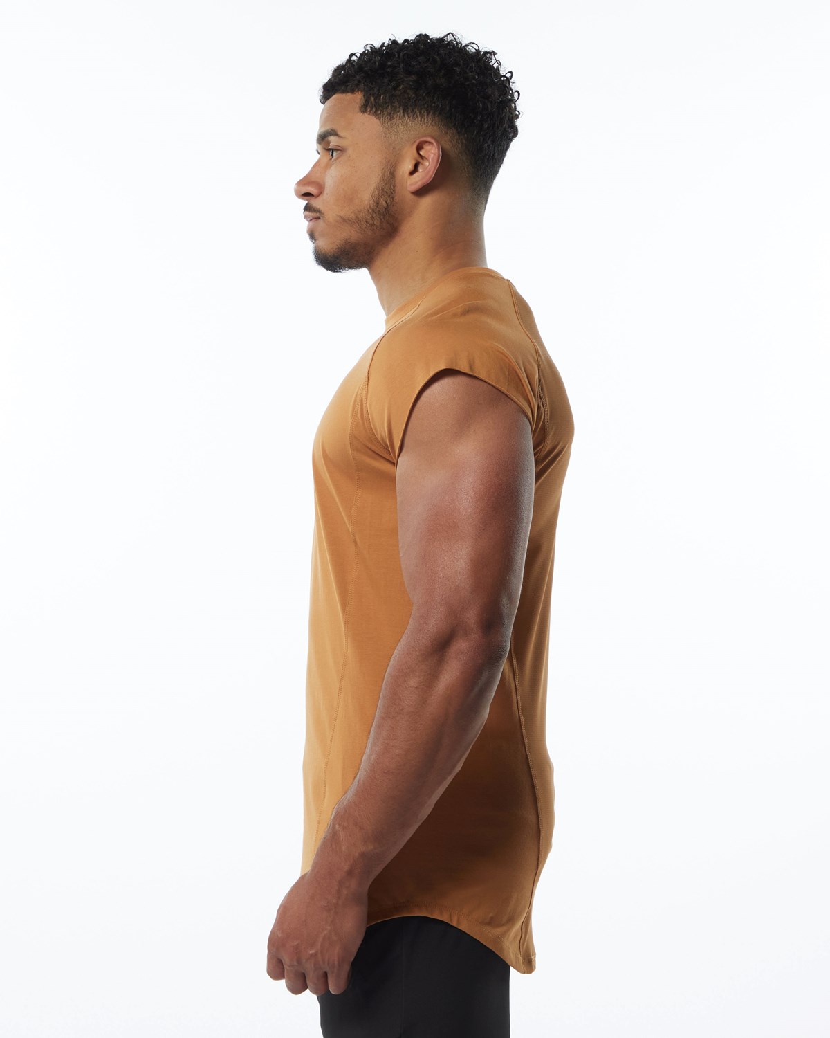 Alphalete High Performance Bez Rękawów Tee Chestnut | 24087-ZULC