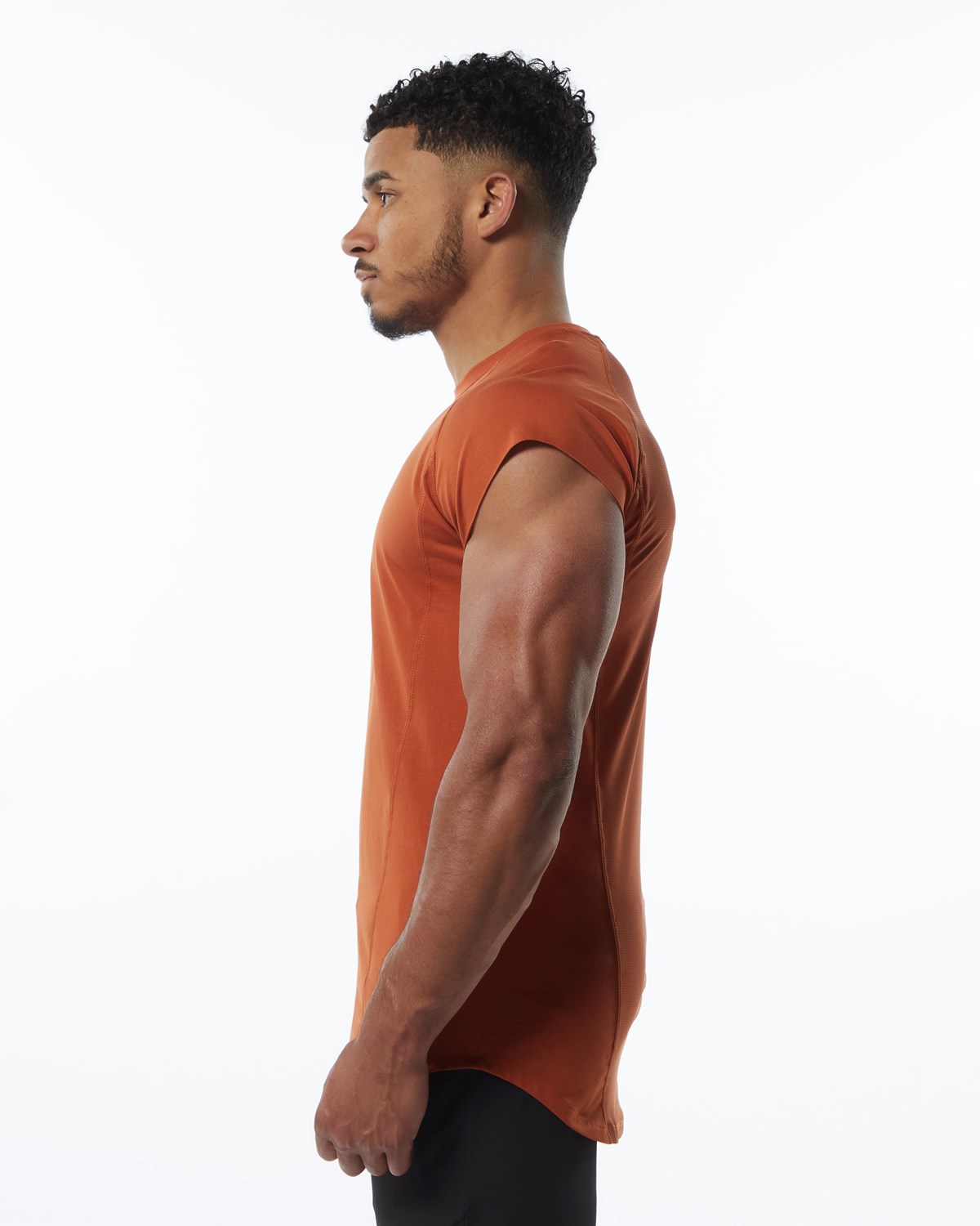 Alphalete High Performance Bez Rękawów Tee Sour Tangerine | 50689-HTZE