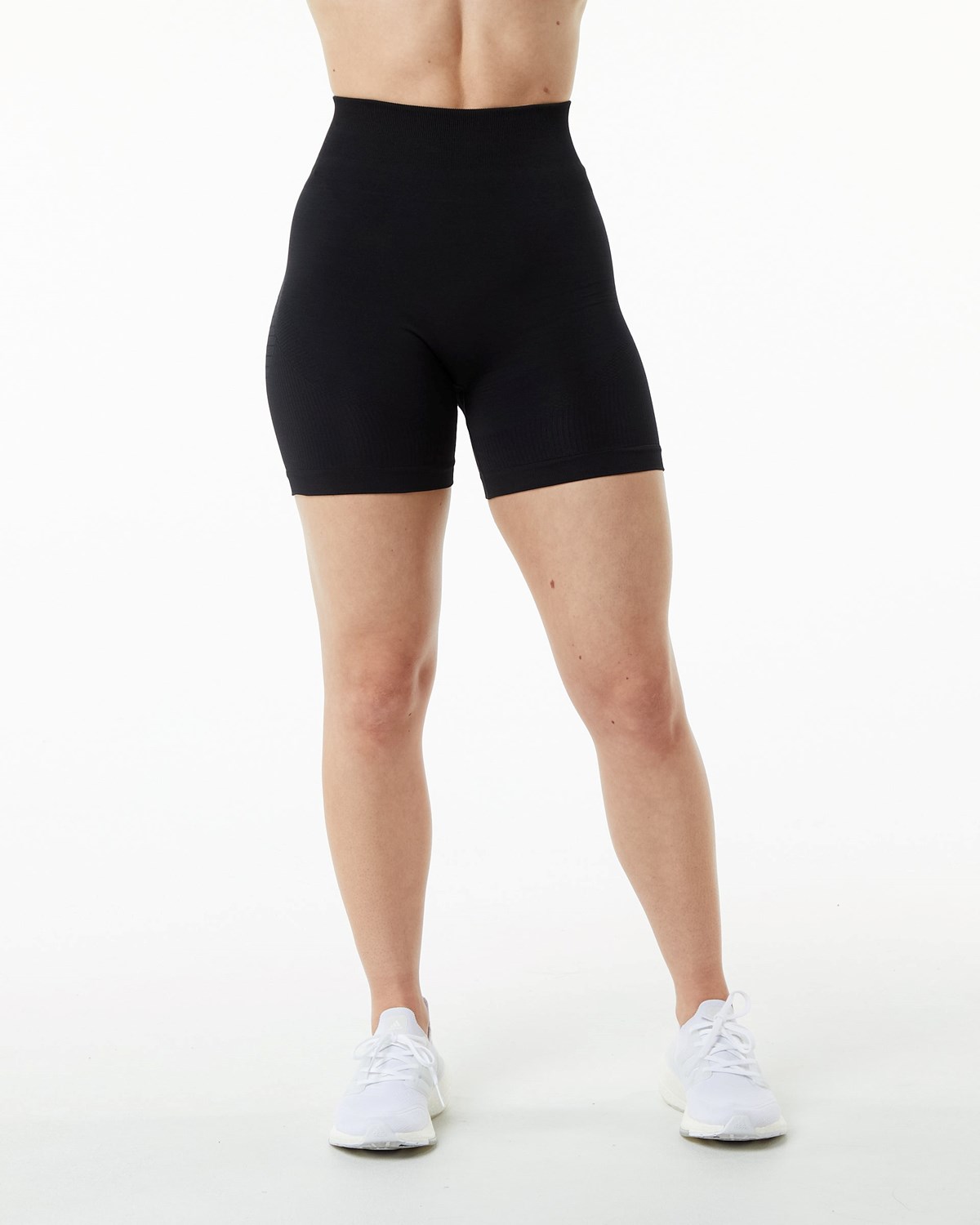 Alphalete High Performance Seamless Krótkie Czarne | 24076-QGNH