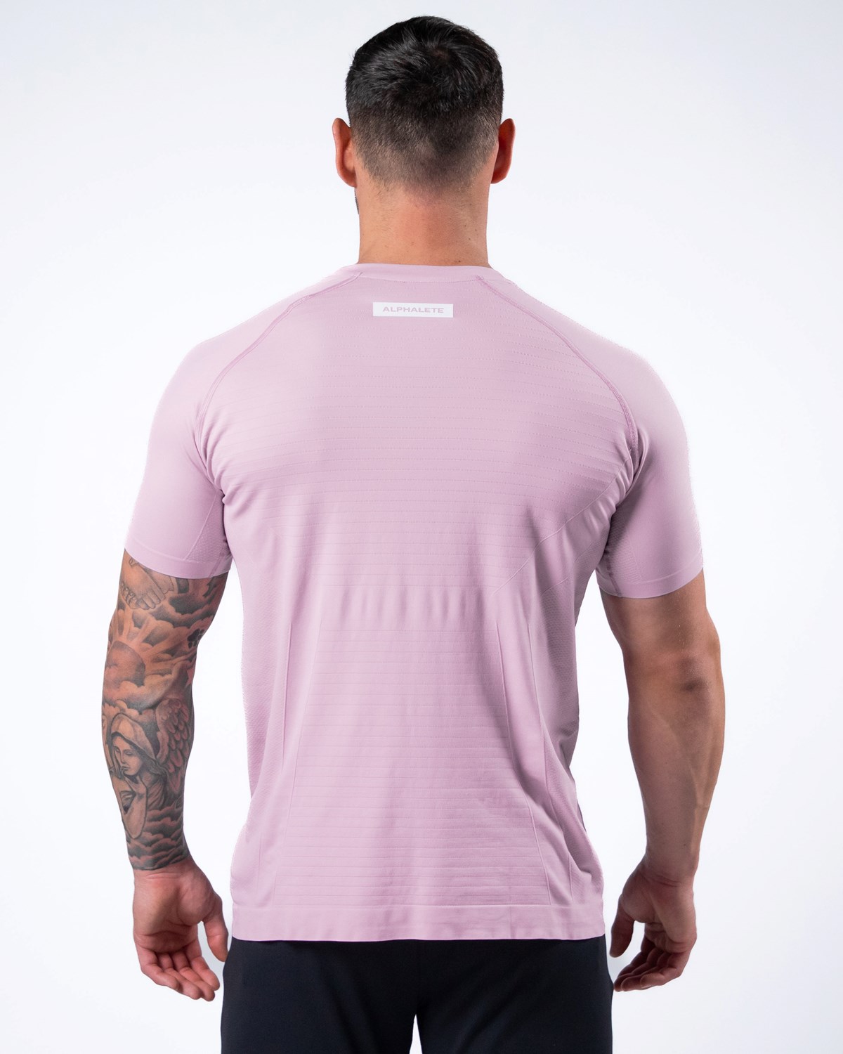 Alphalete High Performance Seamless Krótkie Sleeve Tee Bloom | 40695-VWYS