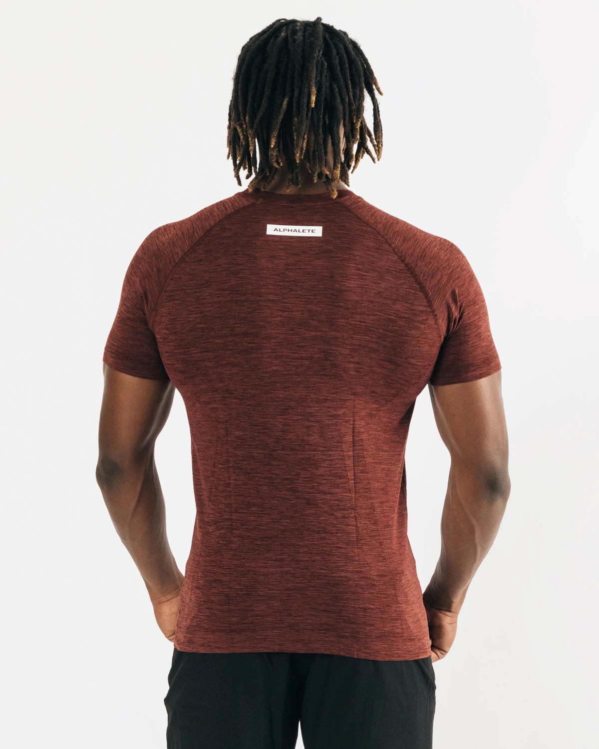 Alphalete High Performance Seamless Krótkie Sleeve Tee Miedź | 68091-EQRM