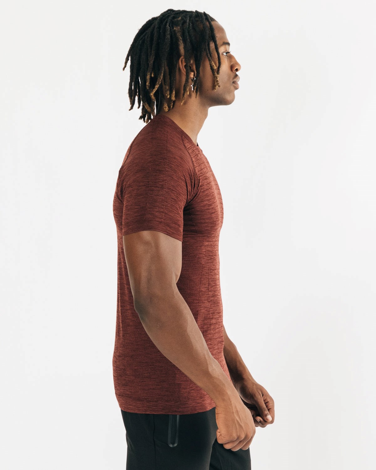 Alphalete High Performance Seamless Krótkie Sleeve Tee Miedź | 68091-EQRM