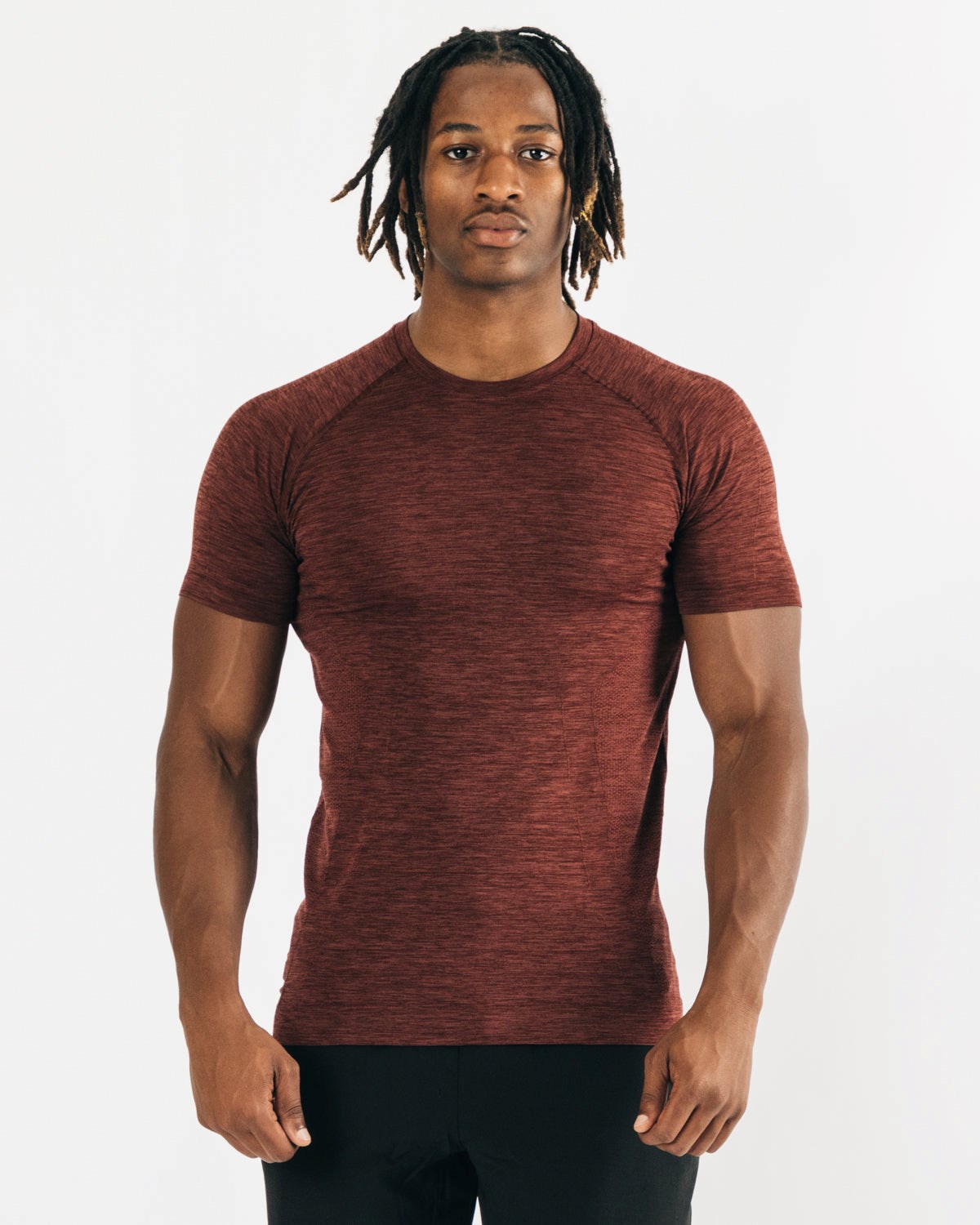 Alphalete High Performance Seamless Krótkie Sleeve Tee Miedź | 68091-EQRM