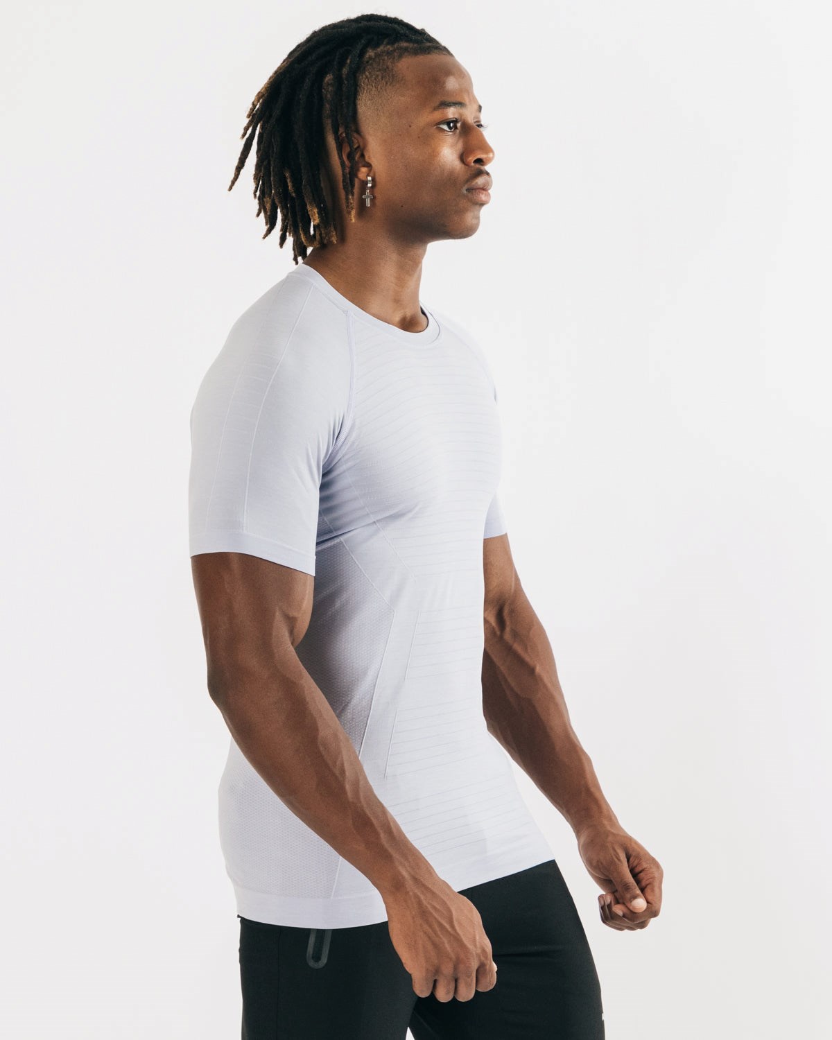 Alphalete High Performance Seamless Krótkie Sleeve Tee Głęboka Fioletowe | 79436-SBVH