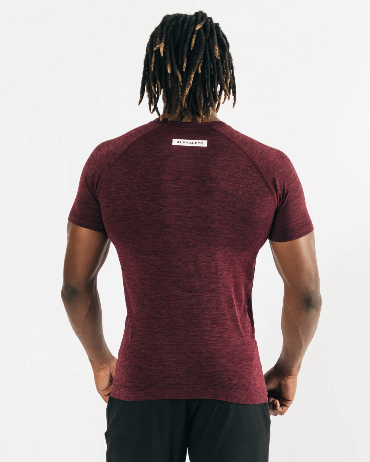 Alphalete High Performance Seamless Krótkie Sleeve Tee Czarne | 96308-SVGW