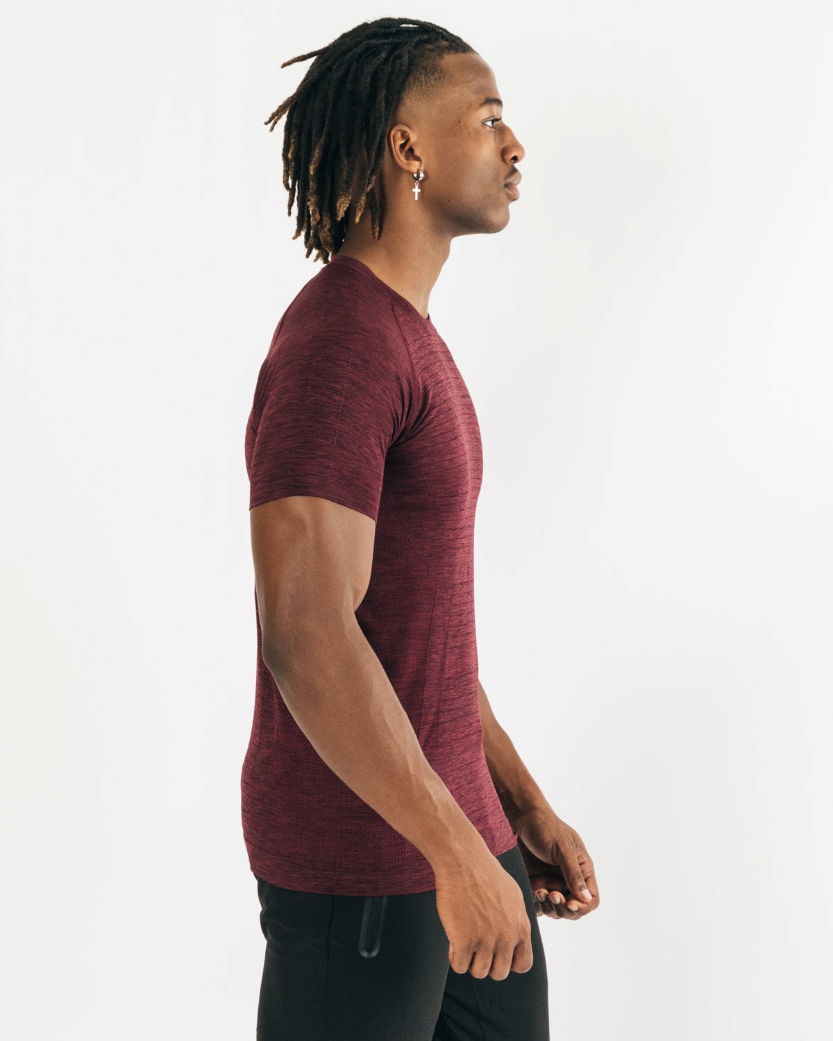 Alphalete High Performance Seamless Krótkie Sleeve Tee Czarne | 96308-SVGW