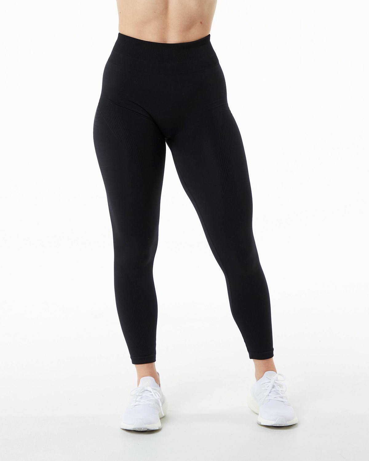 Alphalete High Performance Seamless Legging Czarne | 07546-QRFU