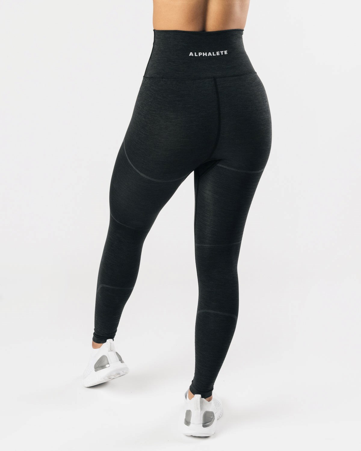 Alphalete High-Performance Seamless Legging Czarne | 26709-JWUN